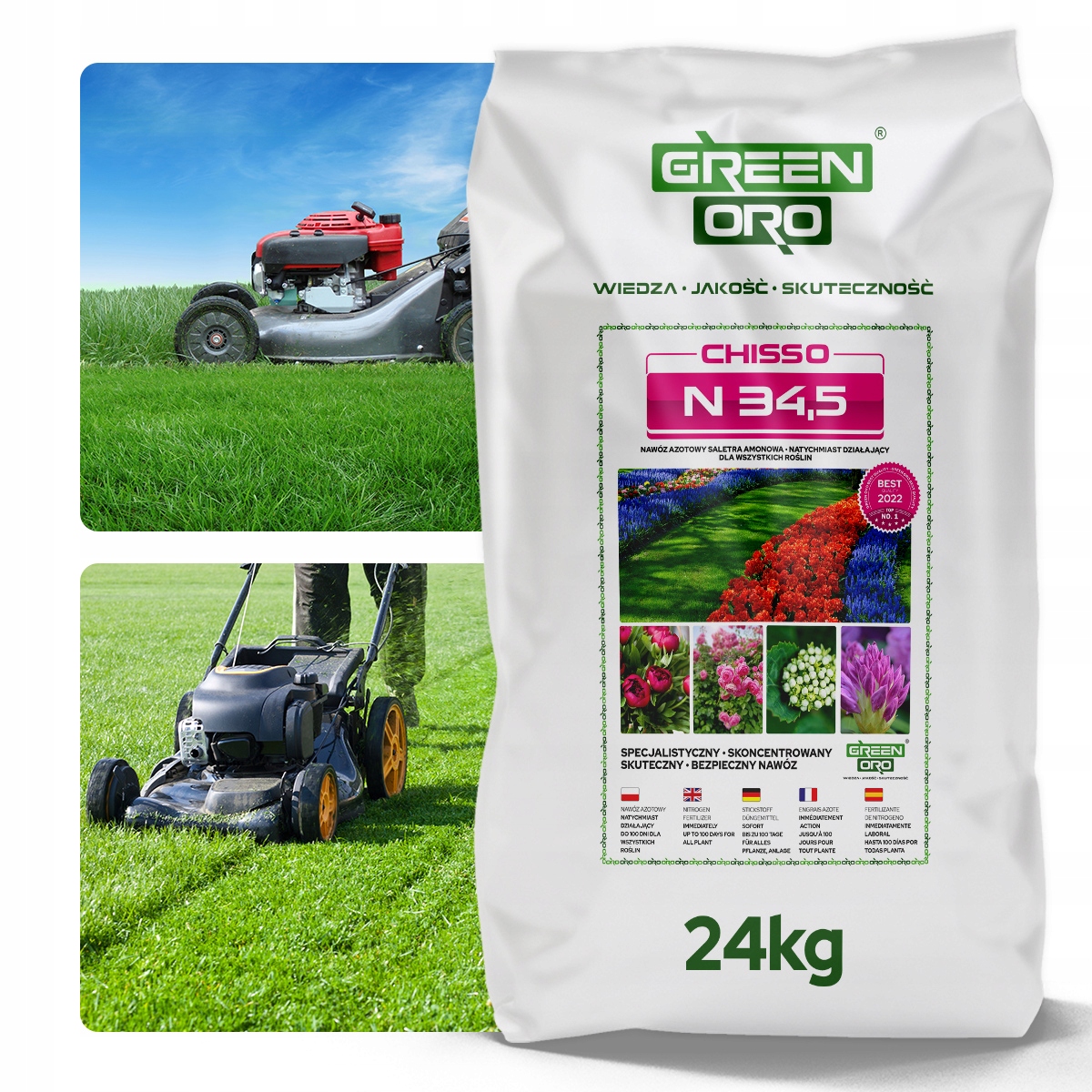 GREEN ORO dusíkaté hnojivo dusičnan amónny granulát 24 kg 24 l