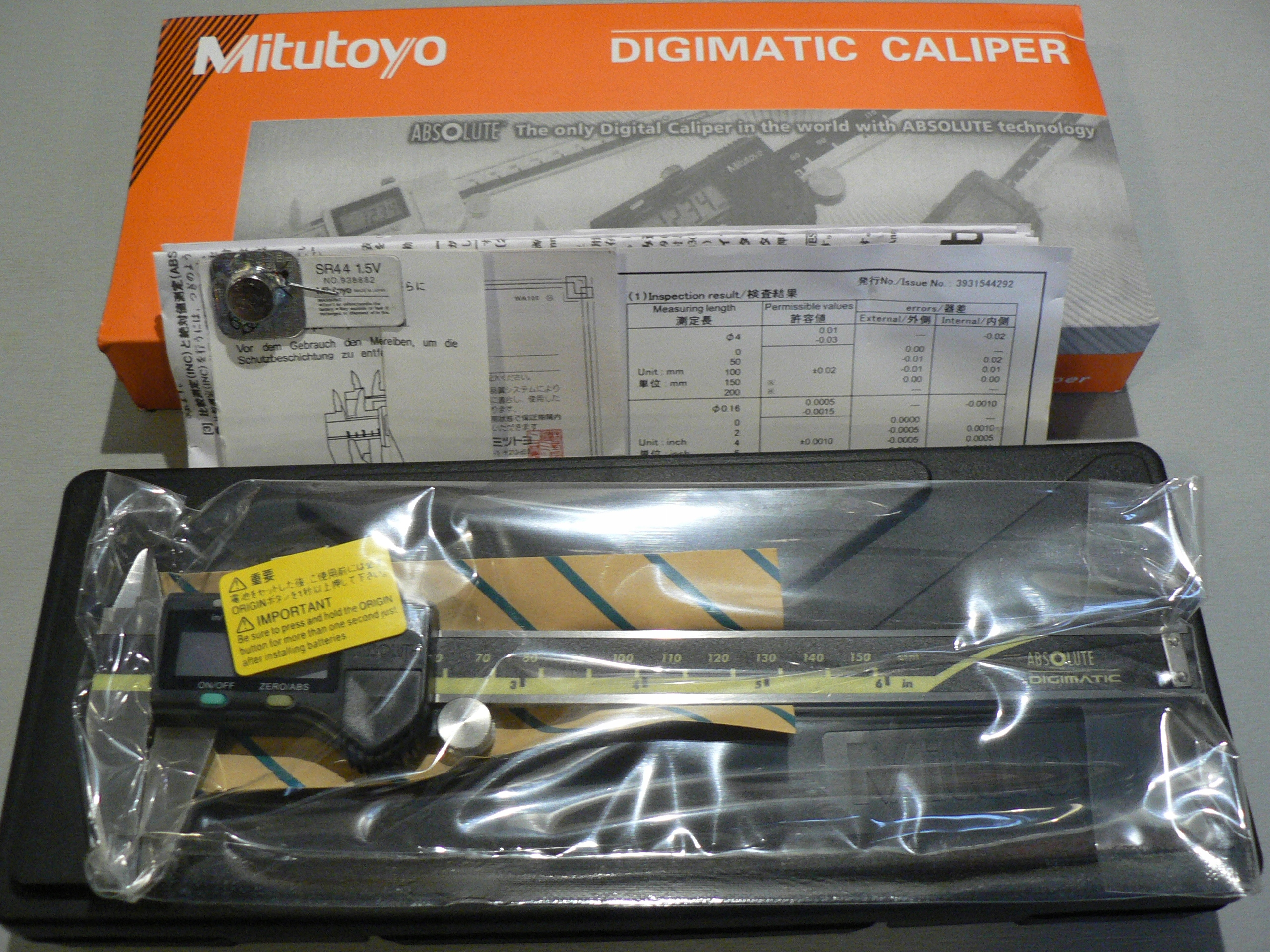Elektronické strmeň Mitutoyo 150 mm