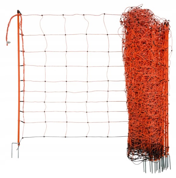ELEKTRICKÁ SIEŤ NA OVCI OVINET 50M VÝŠKA 108CM ORANŽOVÝ KERB.
