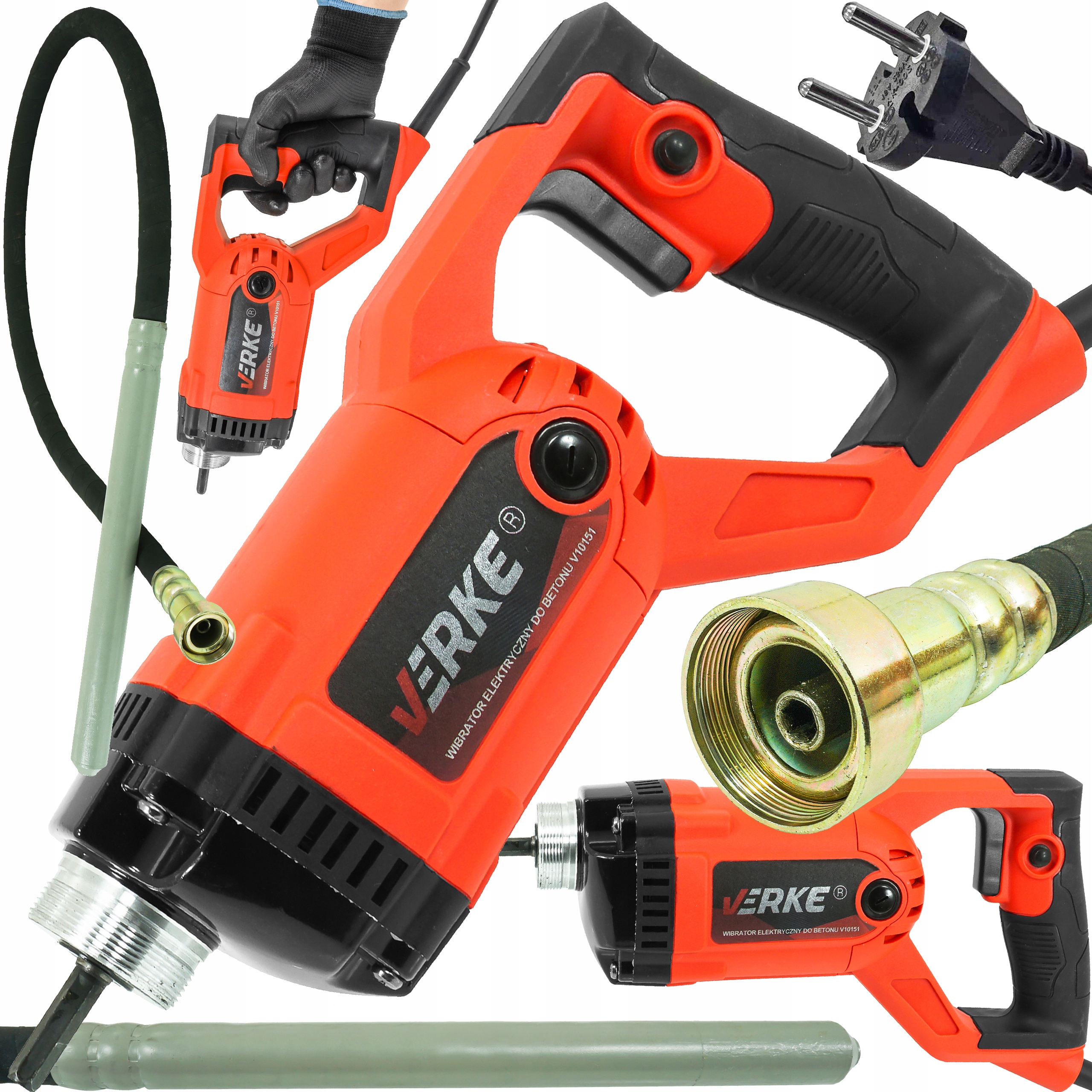 Vibrátor betónu Verke 1200 W 4000 ot./min