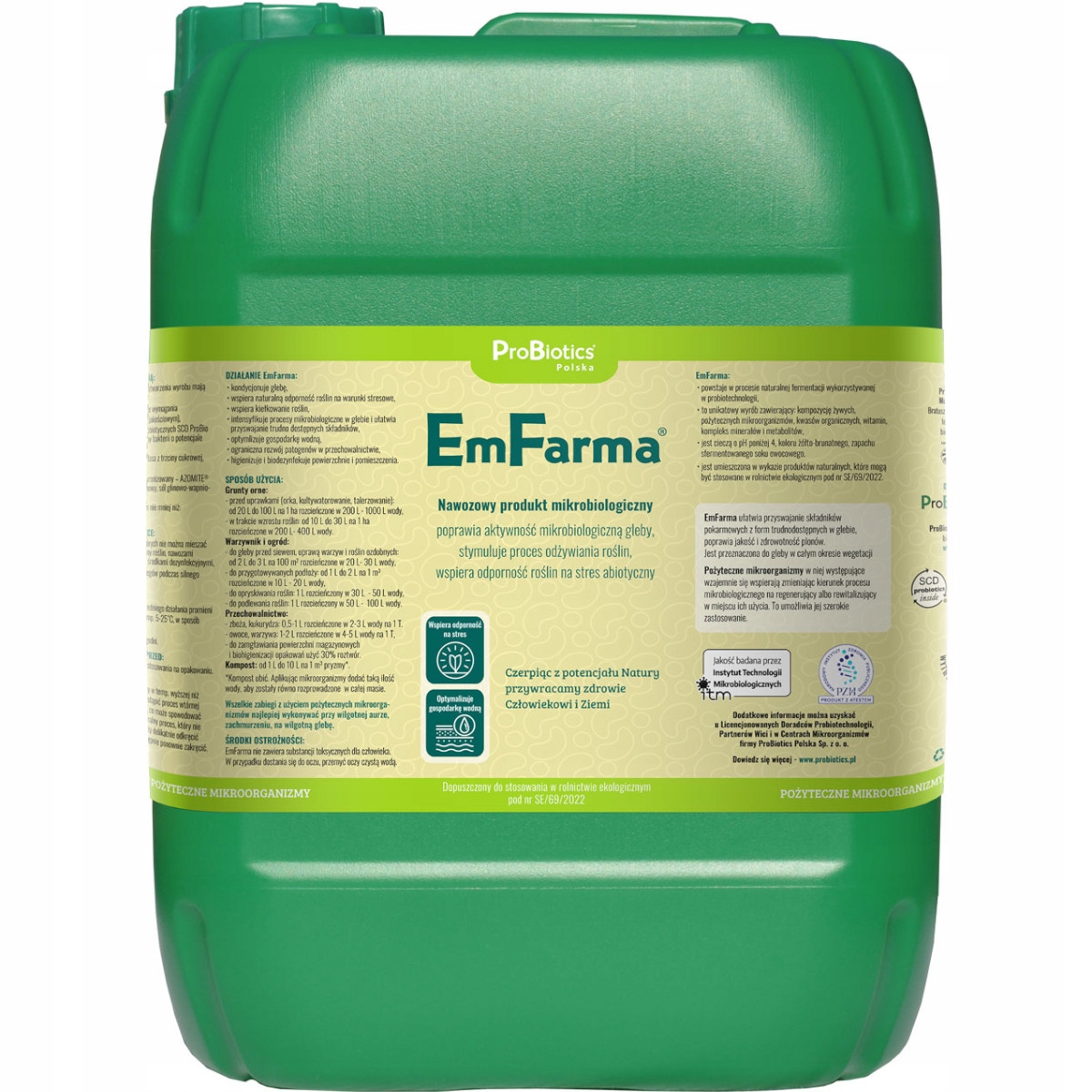 Organické, prírodné hnojivo Probotics 10,5 kg 10 l