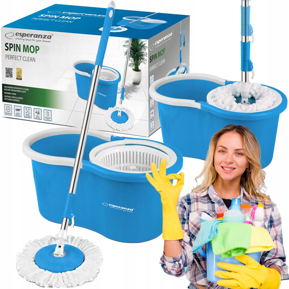 Vedro a strunový mop Esperanza EHS005 13,5 cm