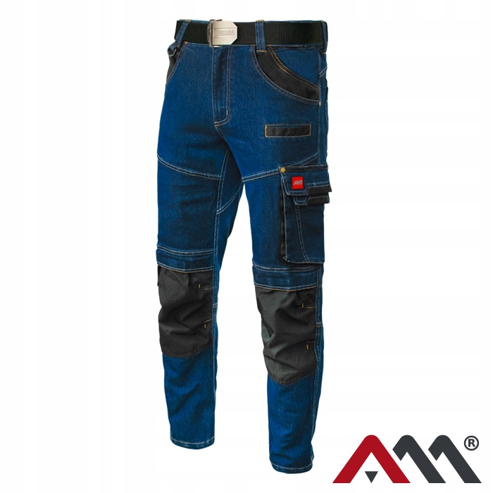 REDA BHP JEANS STRETCH BLUE dlhé pracovné nohavice, veľkosť 3XL