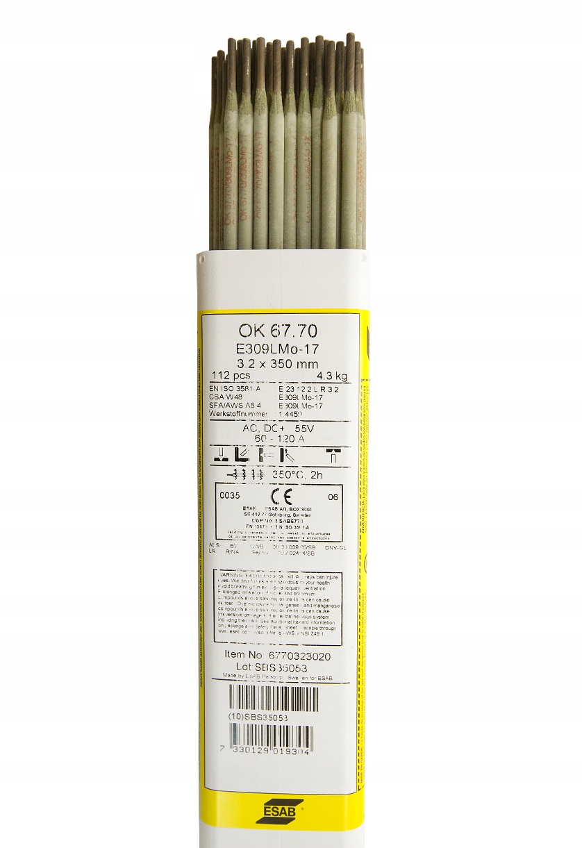 Elektródy 309L Esab OK 67,70 3,2x350 4,3kg 112ks
