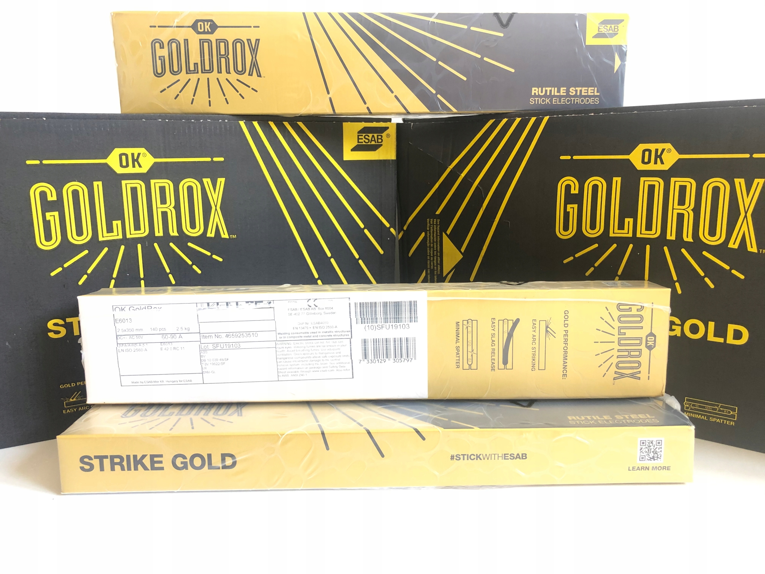 Rutilové elektródy GoldRox 2,5 ESAB 2,5 KG