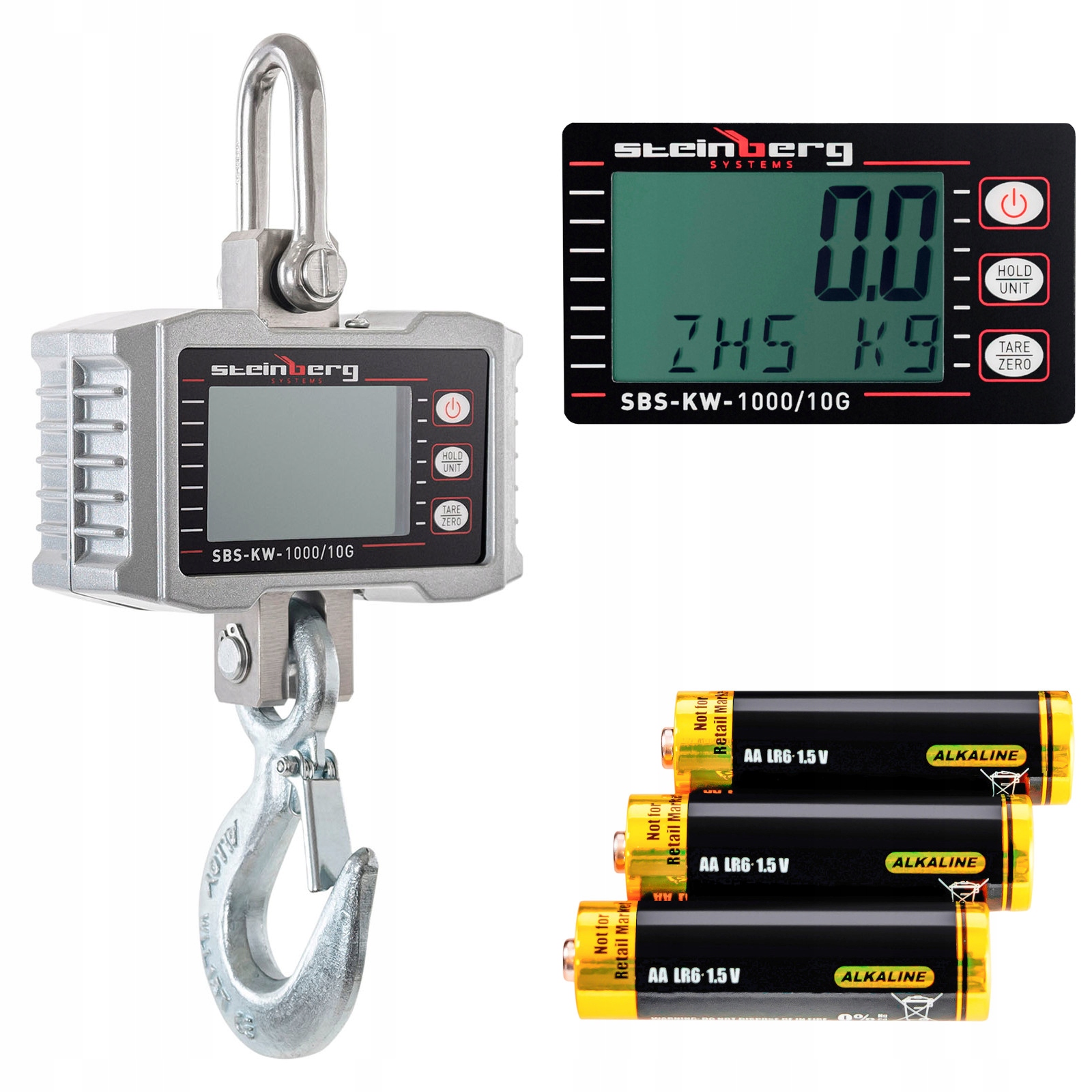 Elektronická váha so závesným háčikom 1000 kg 1T 0,5 kg