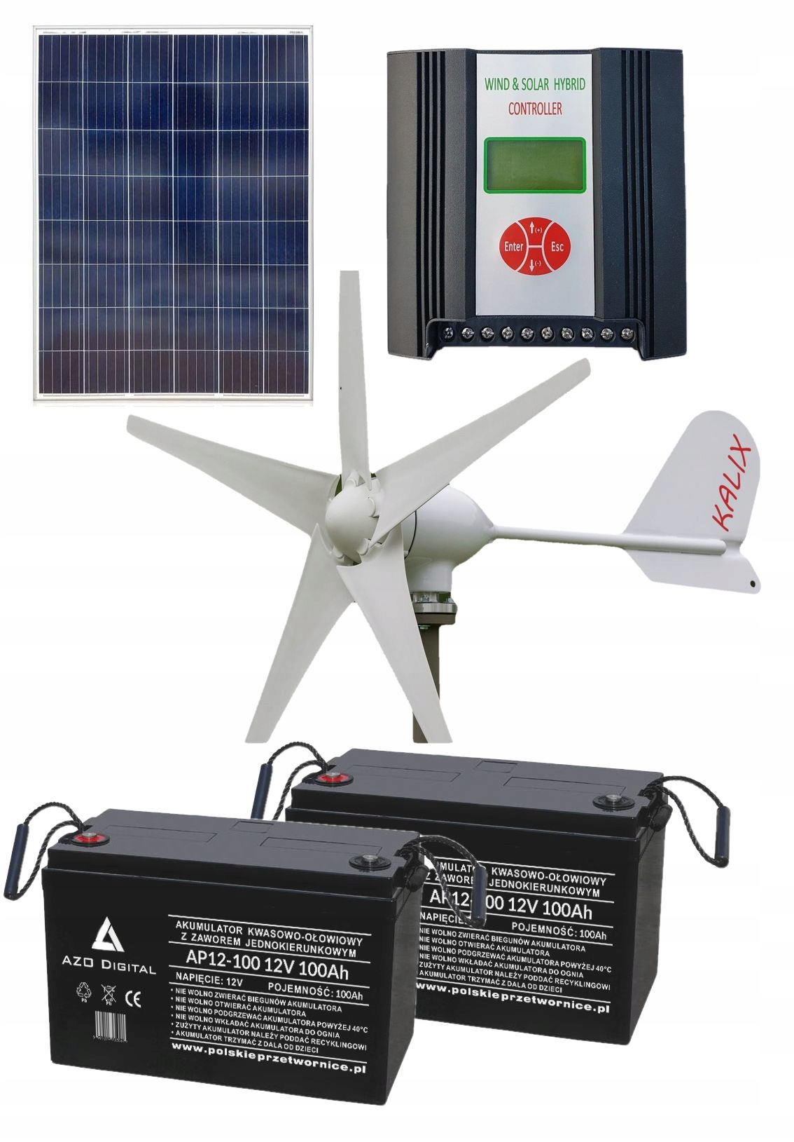 Elektráreň holandský dom 610W 100Ah 24V