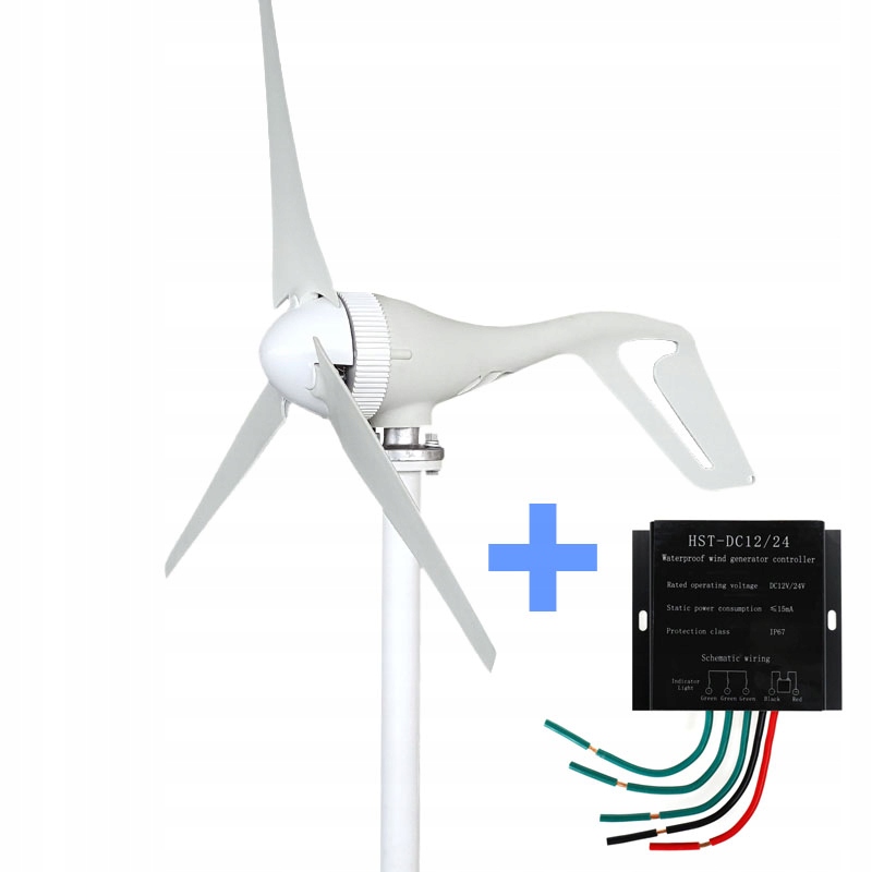 Veterná farma 500W 12 / 24V na pozemok