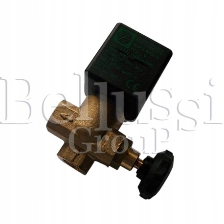Veľký 1/4 "uhlový elektromagnetický ventil so štvorcovou cievkou
