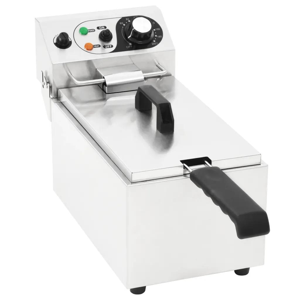 Elektrická fritéza z nehrdzavejúcej ocele 6 L 2000 W.