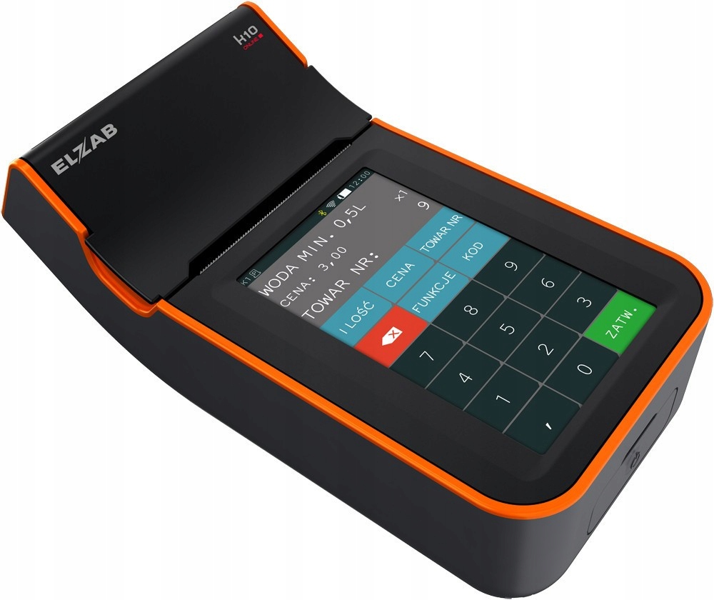 Registračná pokladnica Elzab K10 BT / GPRS Čierna a oranžová
