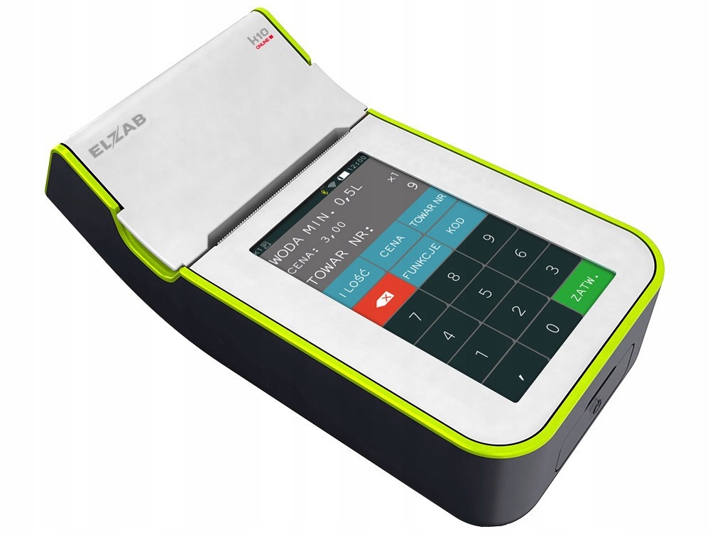 Elzab K10 BT / WiFi / EX Registračná pokladnica Biela a zelená