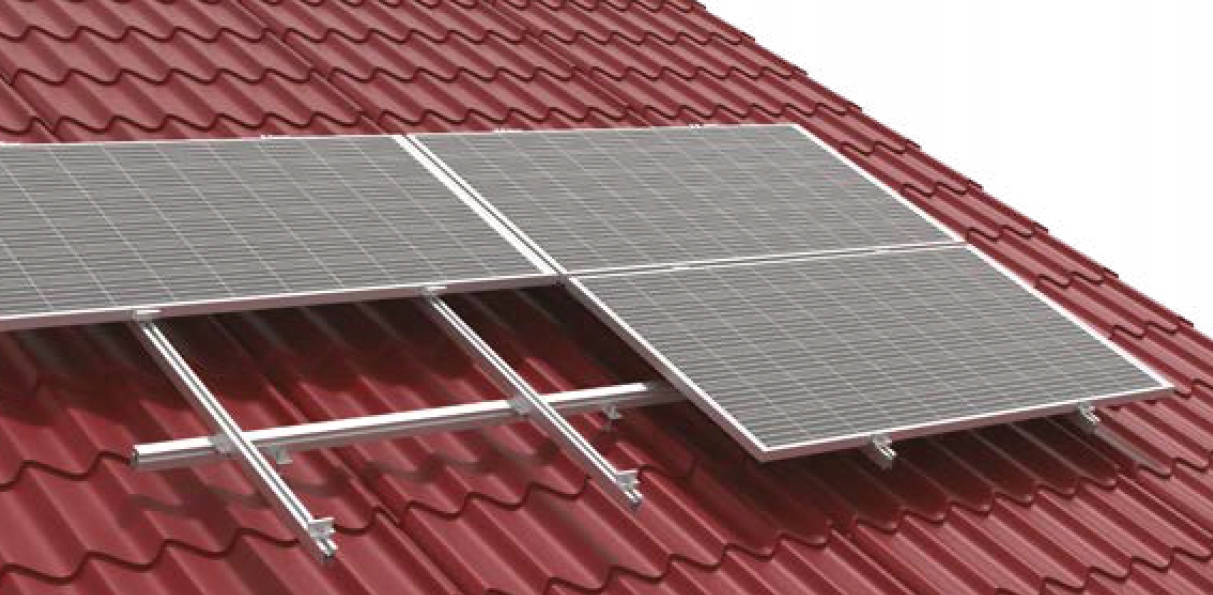 Konštrukcia z kovovej dlaždice Energy5