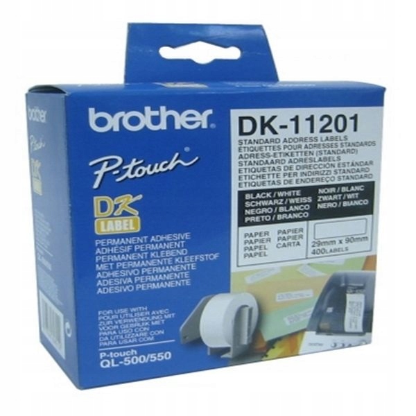 Štítky pre Brother DK11201 29 x 90 mm Bi