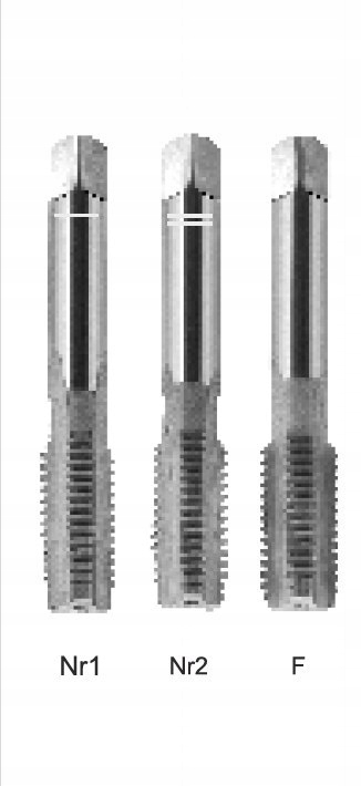 FANAR Ručný závitník M12 NGMM / 3 DIN-352 6H HSS