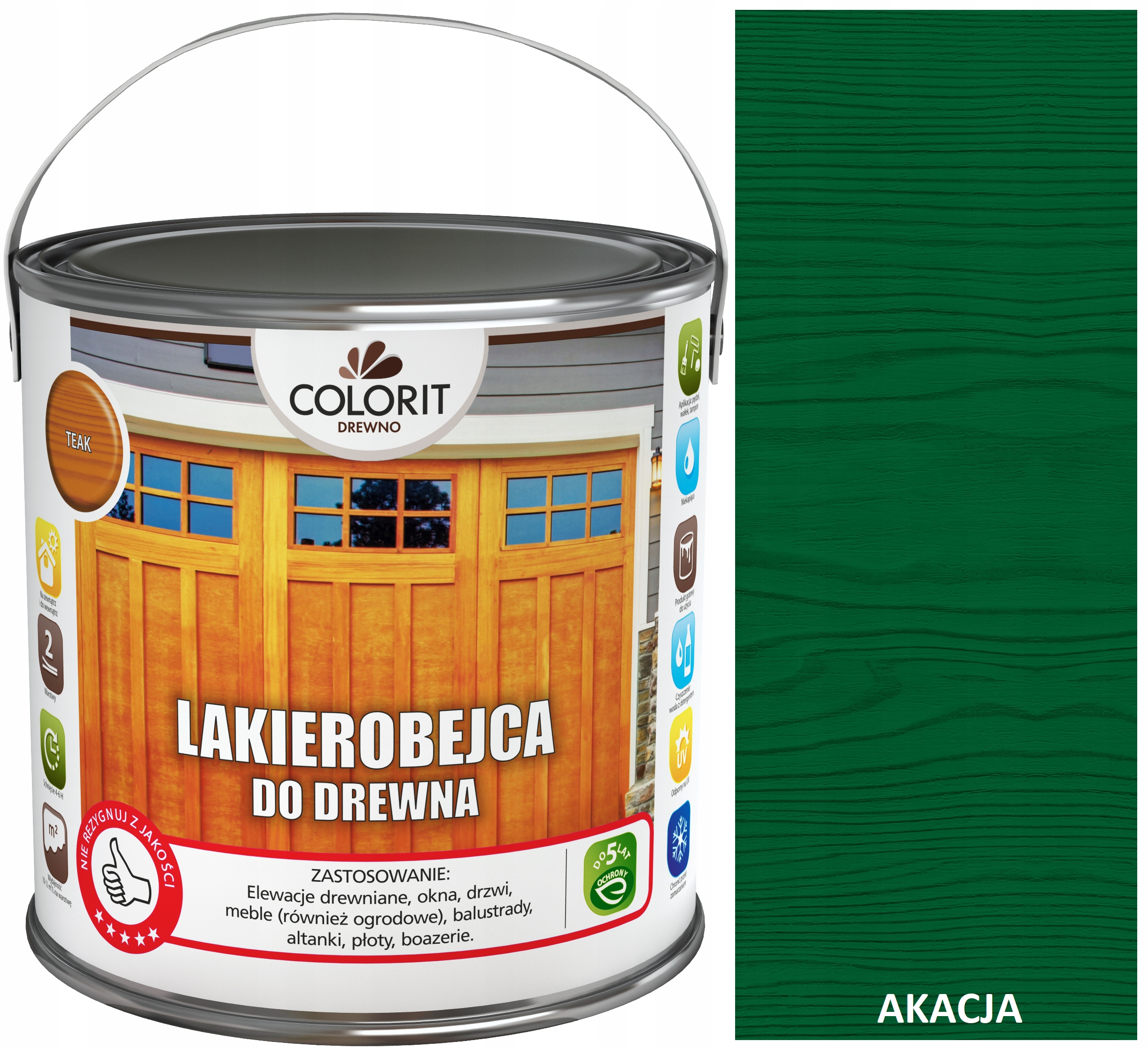 Colorit lazúra na vodu 2,5 l Akácia