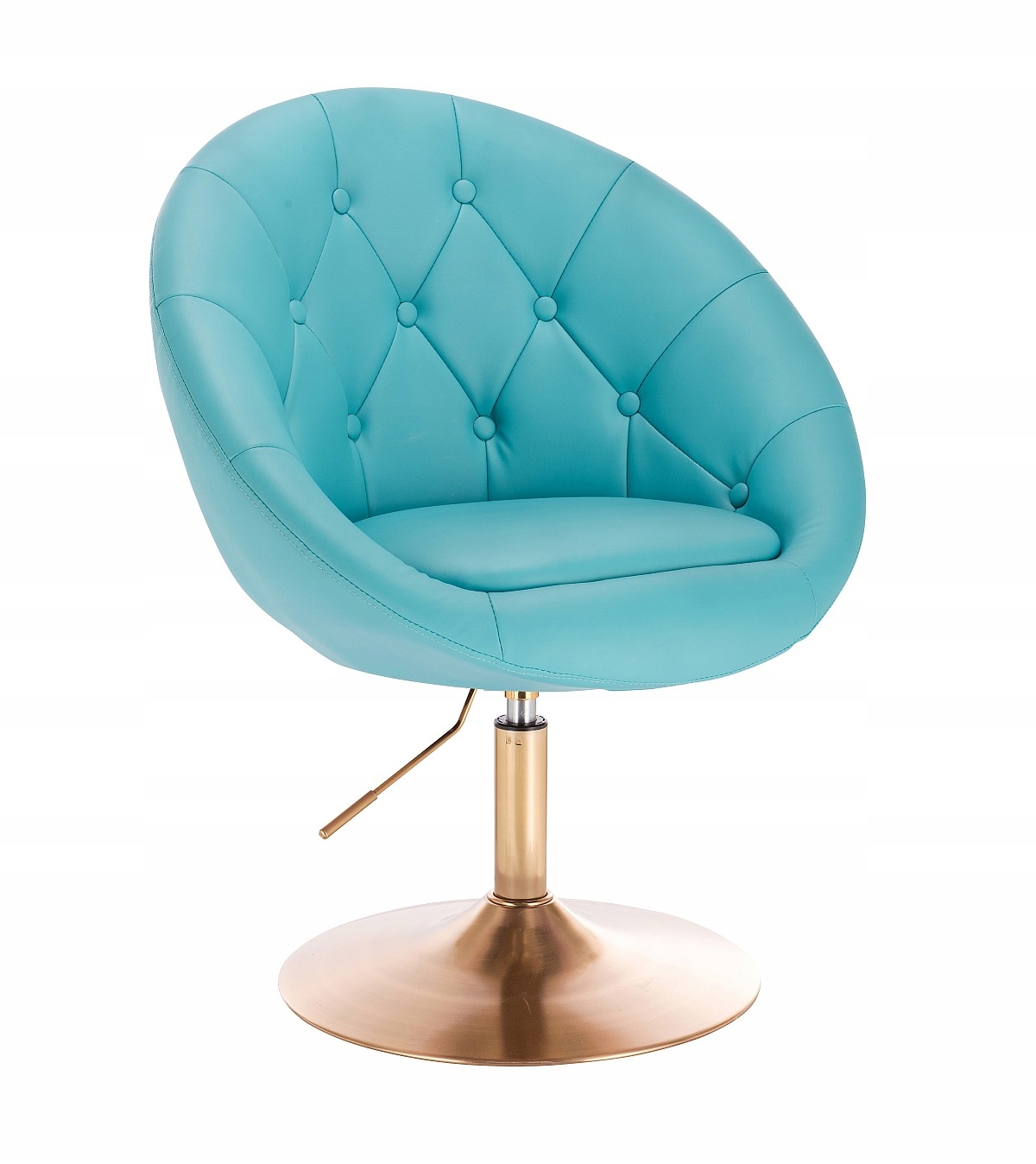 ARMCHAIR HC8516 TURQUOISE GOLDEN BASE