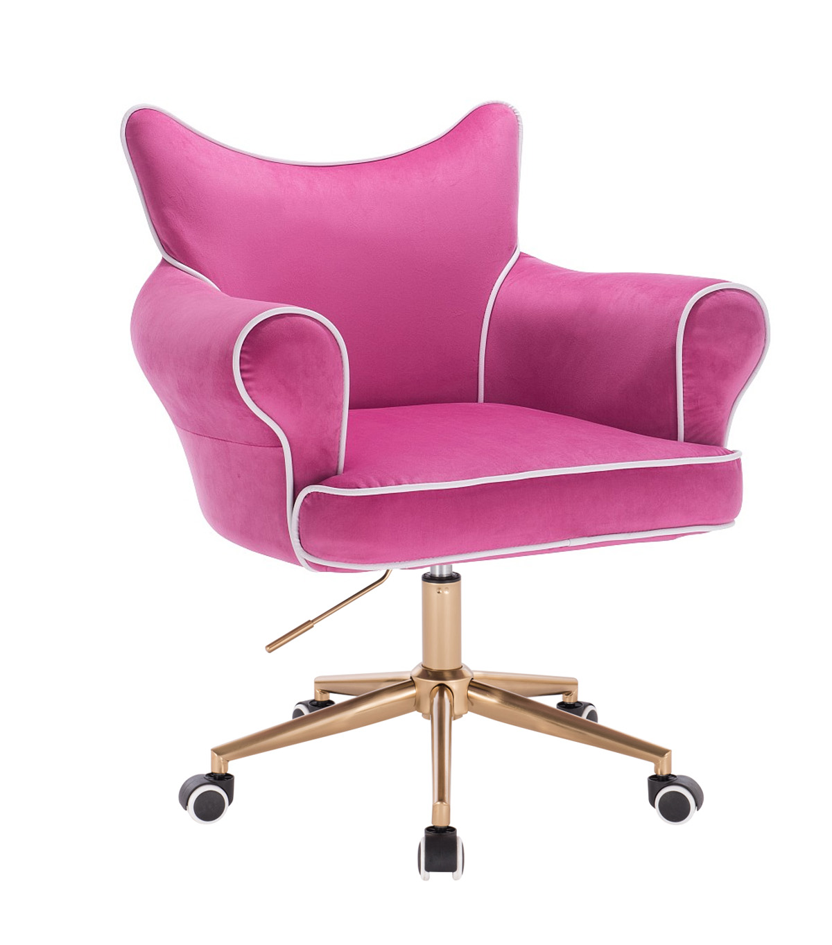 ARMCHAIR HR332 RASPBERRY VELVET GOLDEN BASE