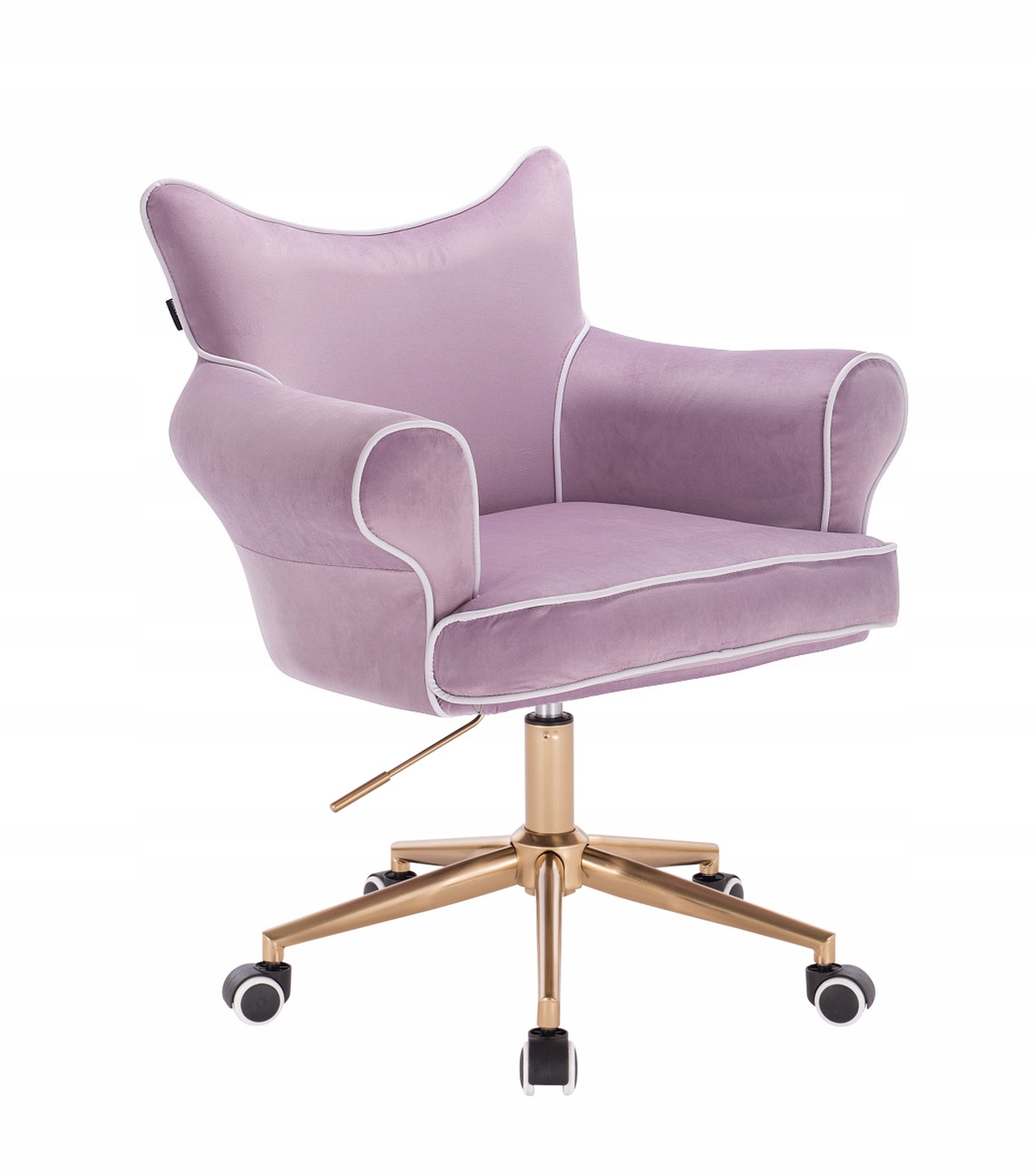 ARMCHAIR HR332 HEATHER VELVET GOLDEN BASE