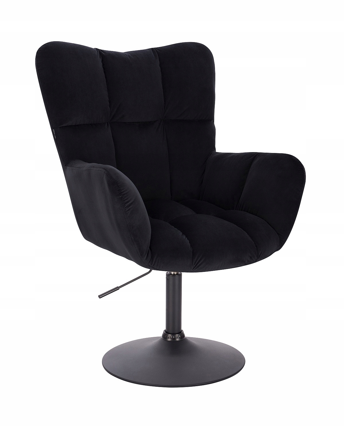 ARMCHAIR HR650 ČIERNY VELINE ČIERNY ZÁKLAD