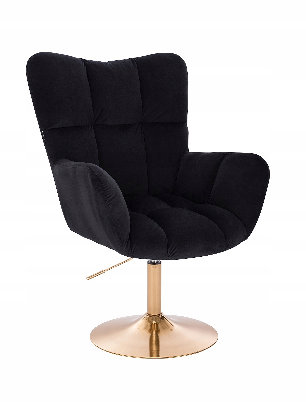 ARMCHAIR HR650 BLACK VELVET GOLDEN BASE