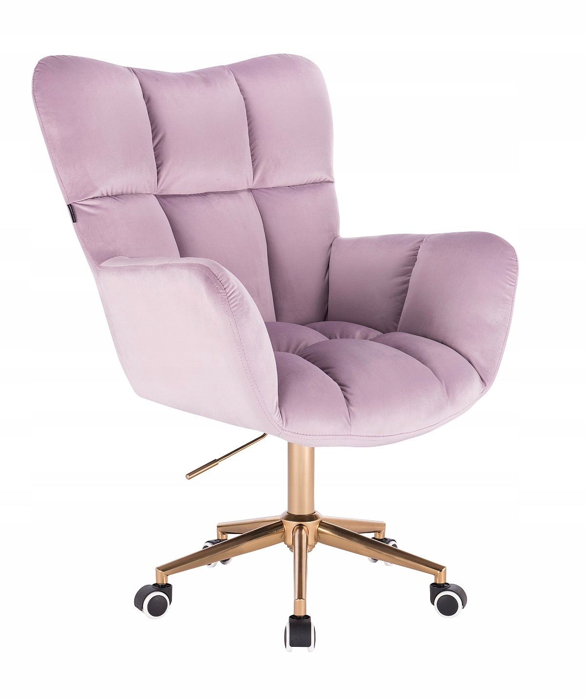 ARMCHAIR HR650 HEATHER VELVET GOLDEN BASE