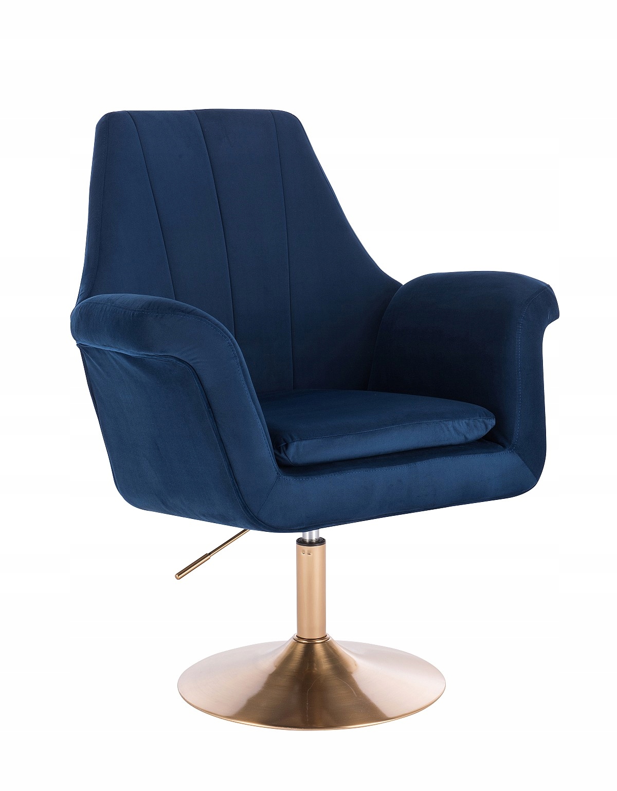 ARMCHAIR HR660 DARK SEA VELVET GOLDEN BASE