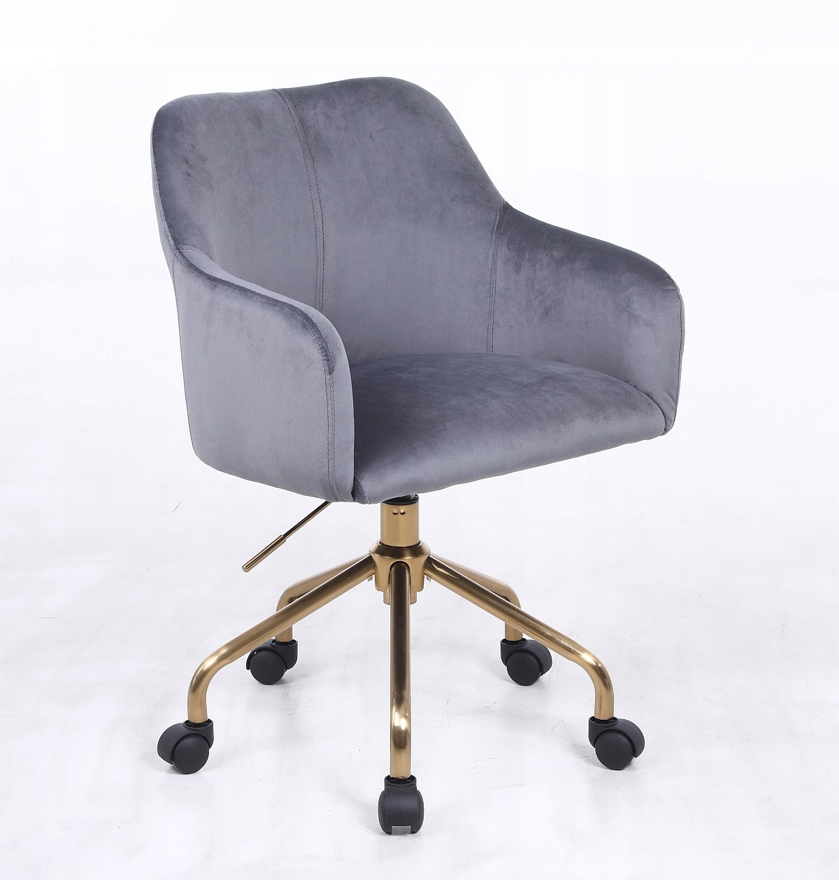 ARMCHAIR HR698 GOLD GRAPHITE VELVET