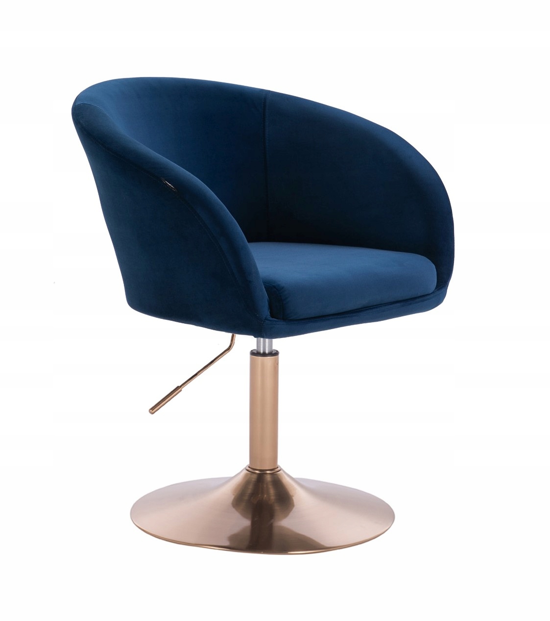 ARMCHAIR HR8326 DARK SEA VELVET GOLDEN BASE