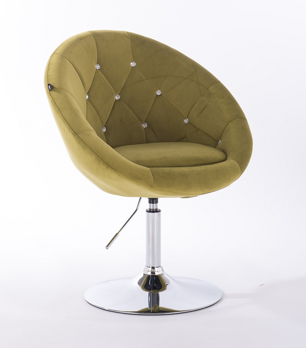 ARMCHAIR HR8516CK OLIVE VELVET