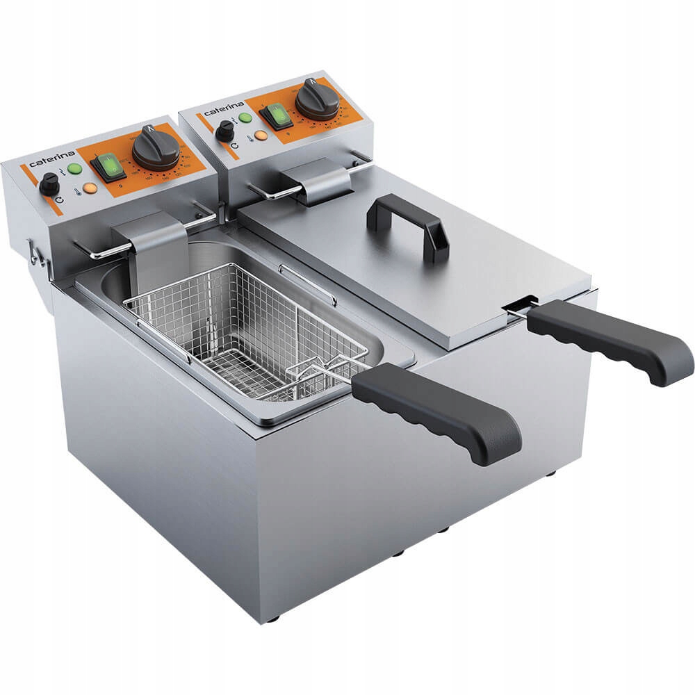 ELEKTRICKÁ FRITÉZA 2kom, 2x5L, STALGAST 746068