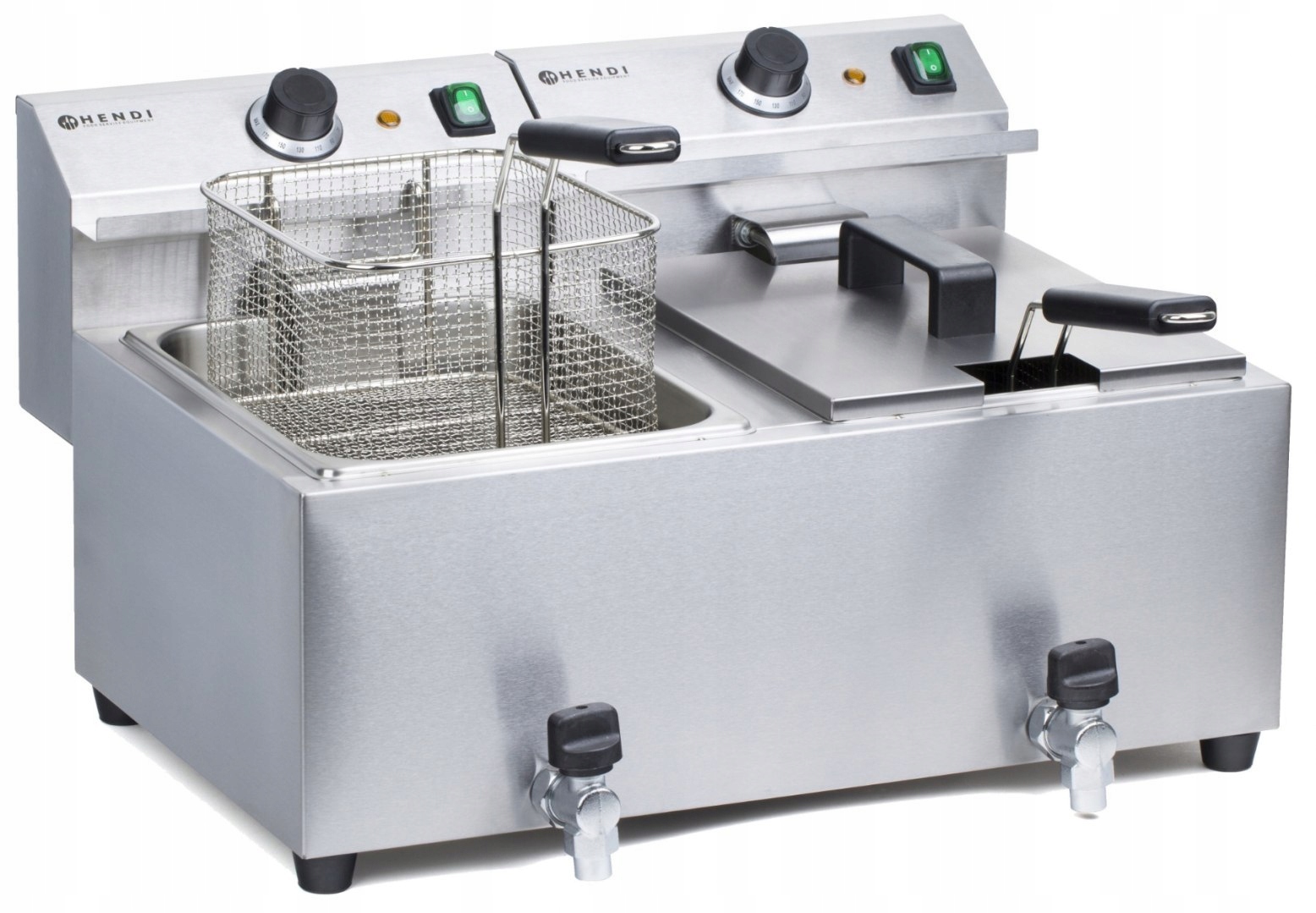 FRITÉZA MASTERPRO S ČERPADLOM 2x8L HENDI 209301