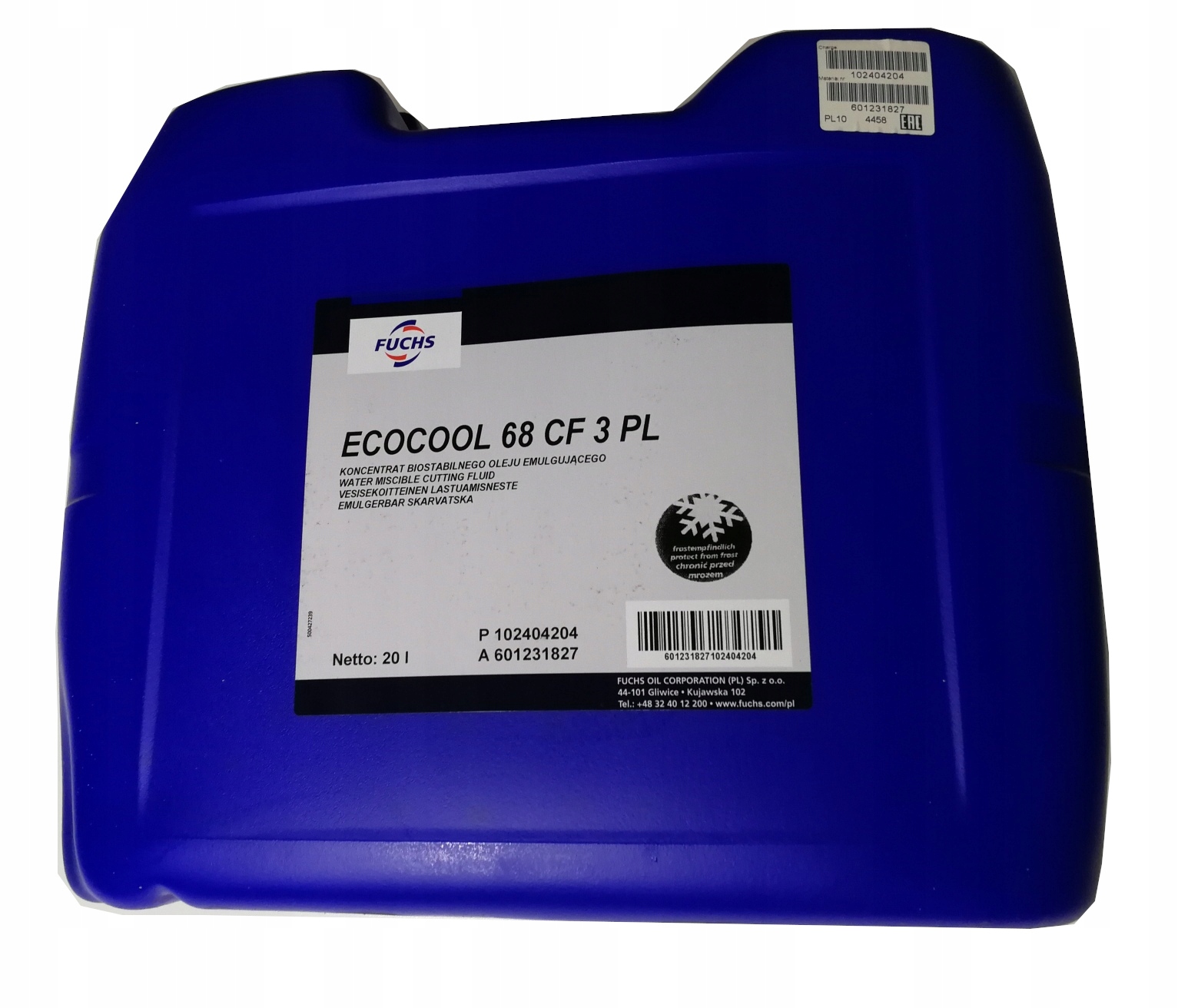 FUCHS ECOCOOL 68CF3 Emulzia na spracovanie 20L