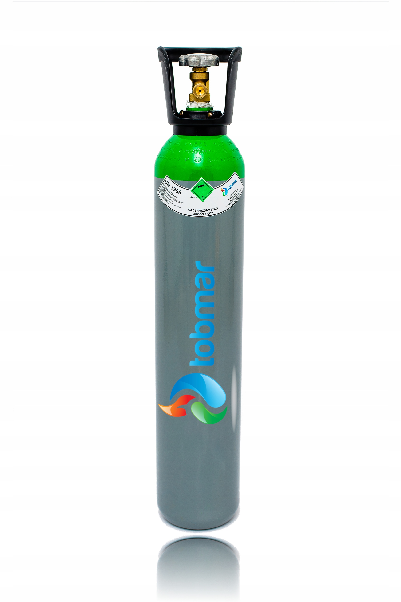 PLNÁ FLAŠA NA ZMIEŠANÝ PLYN 10L (ARGON 82% + CO2 18%) ARGON BLEND Mig