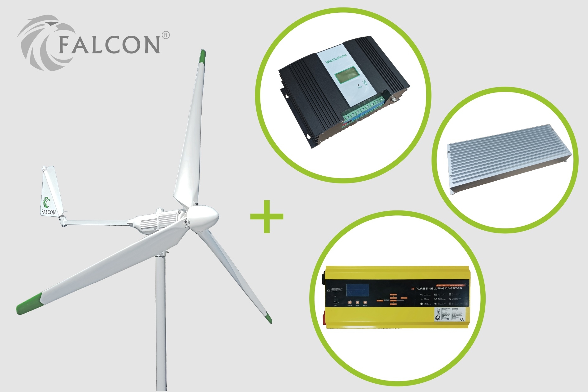 Veterná turbína Falcon 2000 W