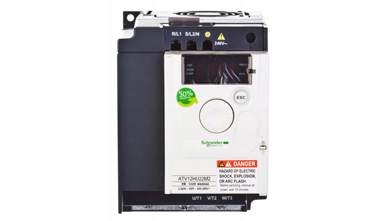 2,2kW invertor 1x200-240V / 10A Altivar 12 ATV12HU22