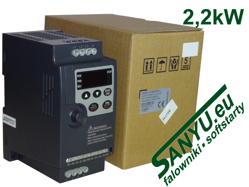 Invertor SANYU SX1000-2R2G-2 (1x230V, 2,2kW)