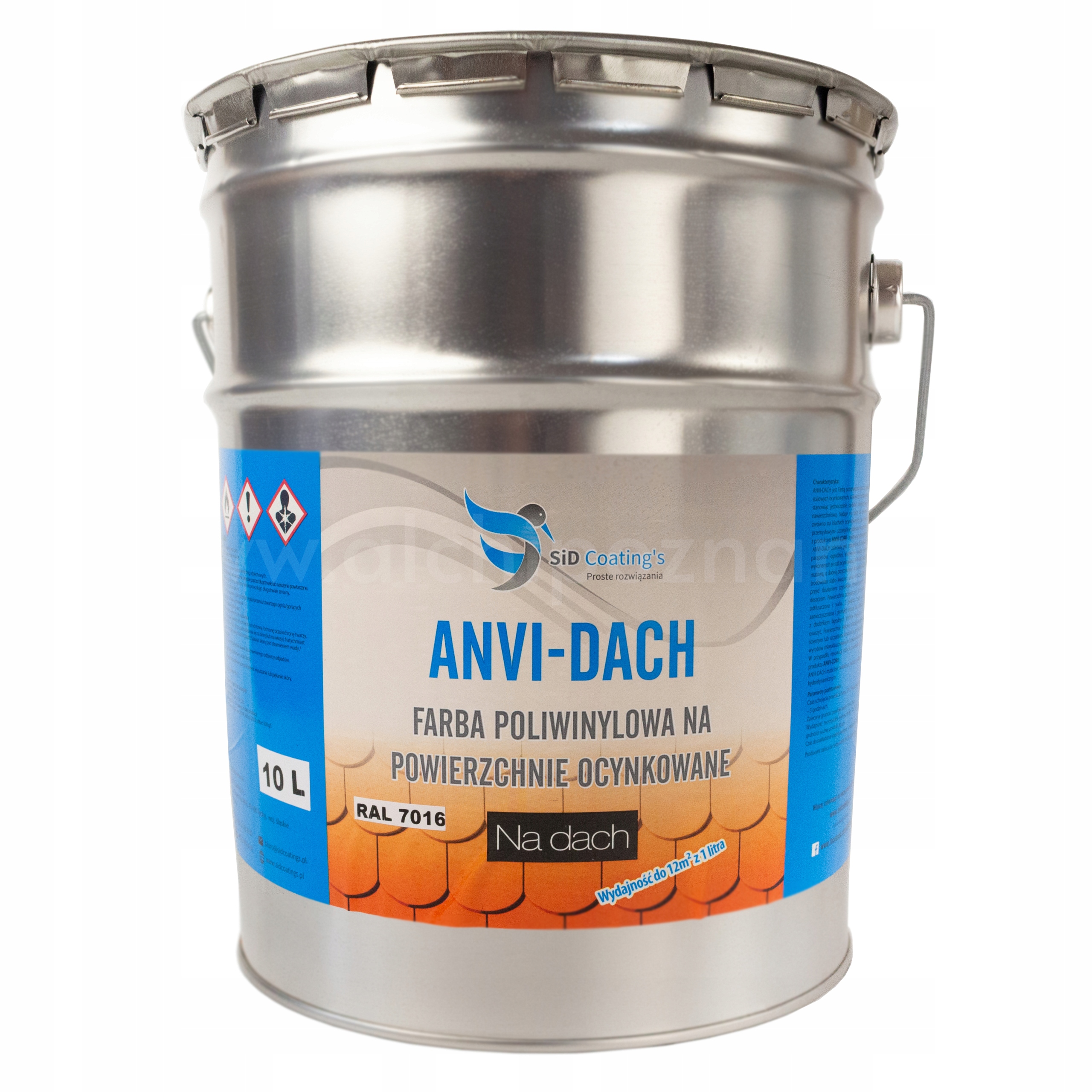 Farba do dachu ANVI-DACH 10L FARBA RAL
