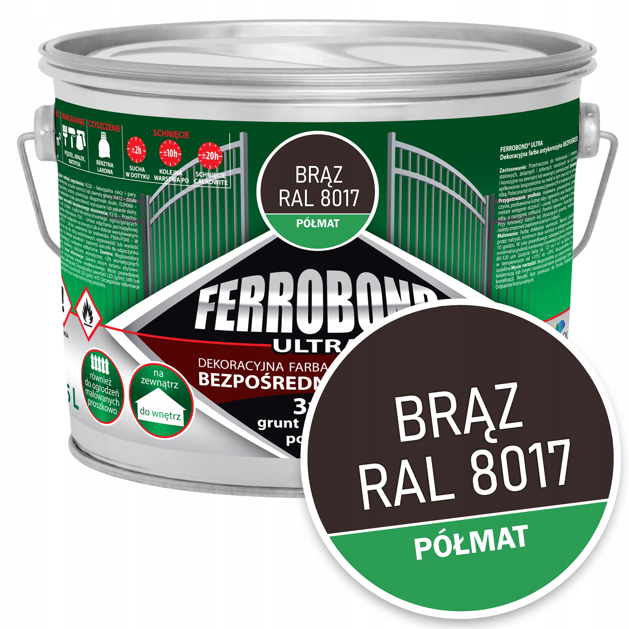 Jurga antikorózna farba hnedá 2,5l