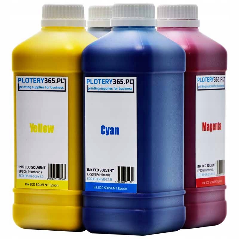 Farby pre plotre MIMAKI, ekologické rozpúšťadlo CMYK