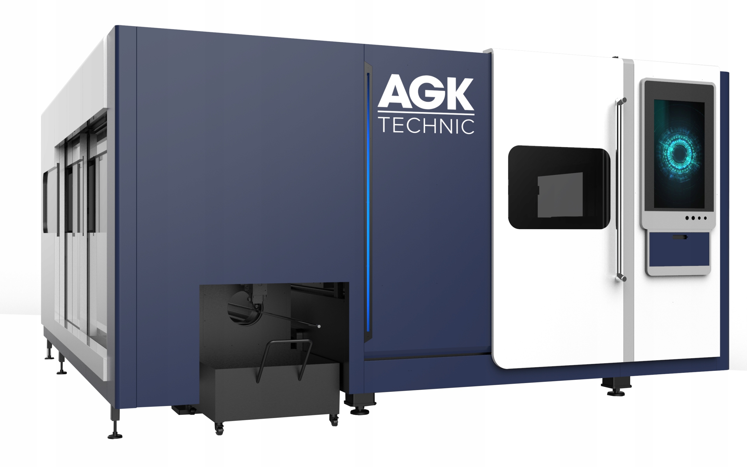 Vláknový laser AGK 3015 BHT 3000W 3kW laserový rezací stroj na plechy a rúry