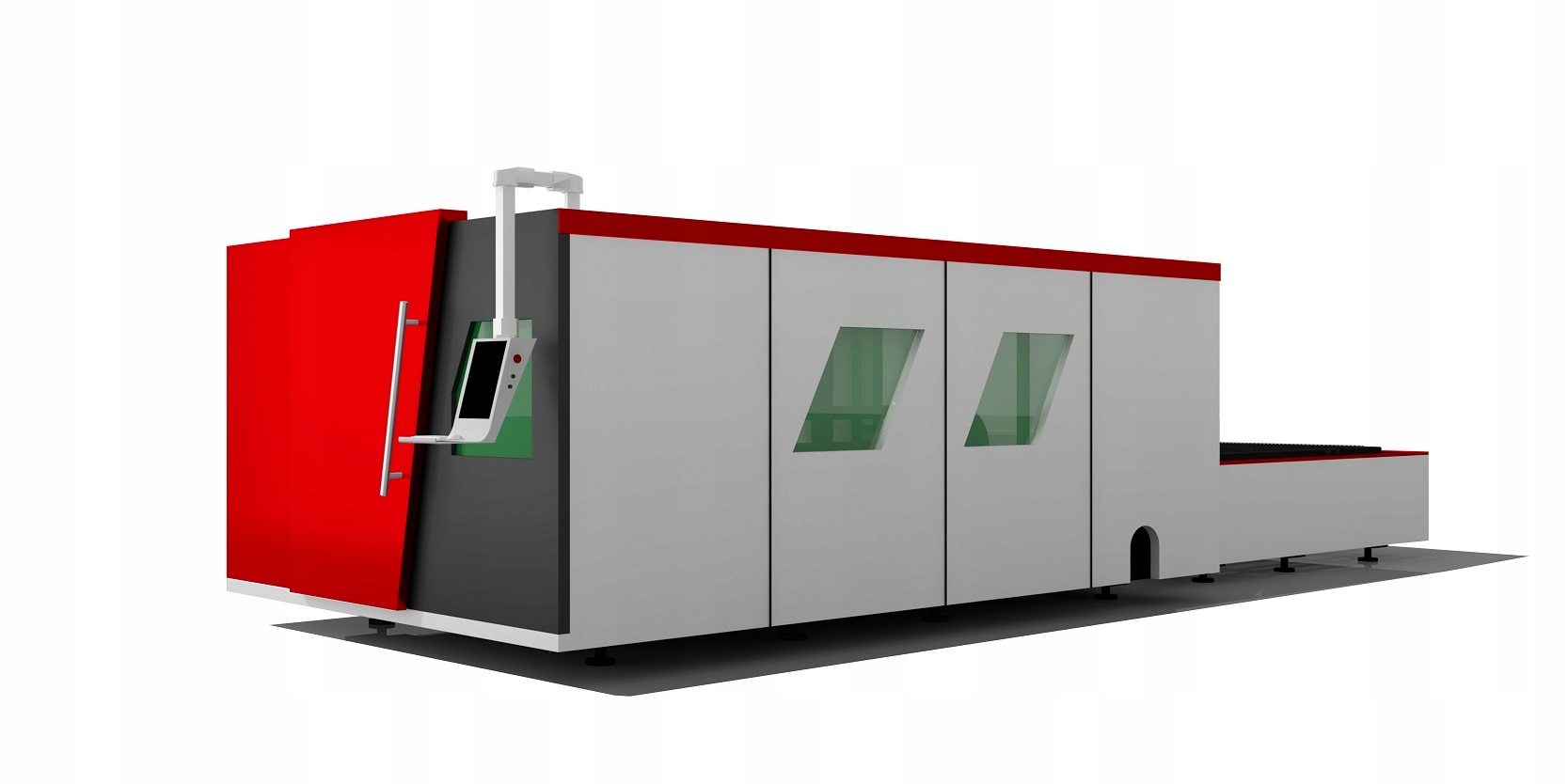 Vláknový laser - laserový rezací stroj 1500W 1,5kW SYREX