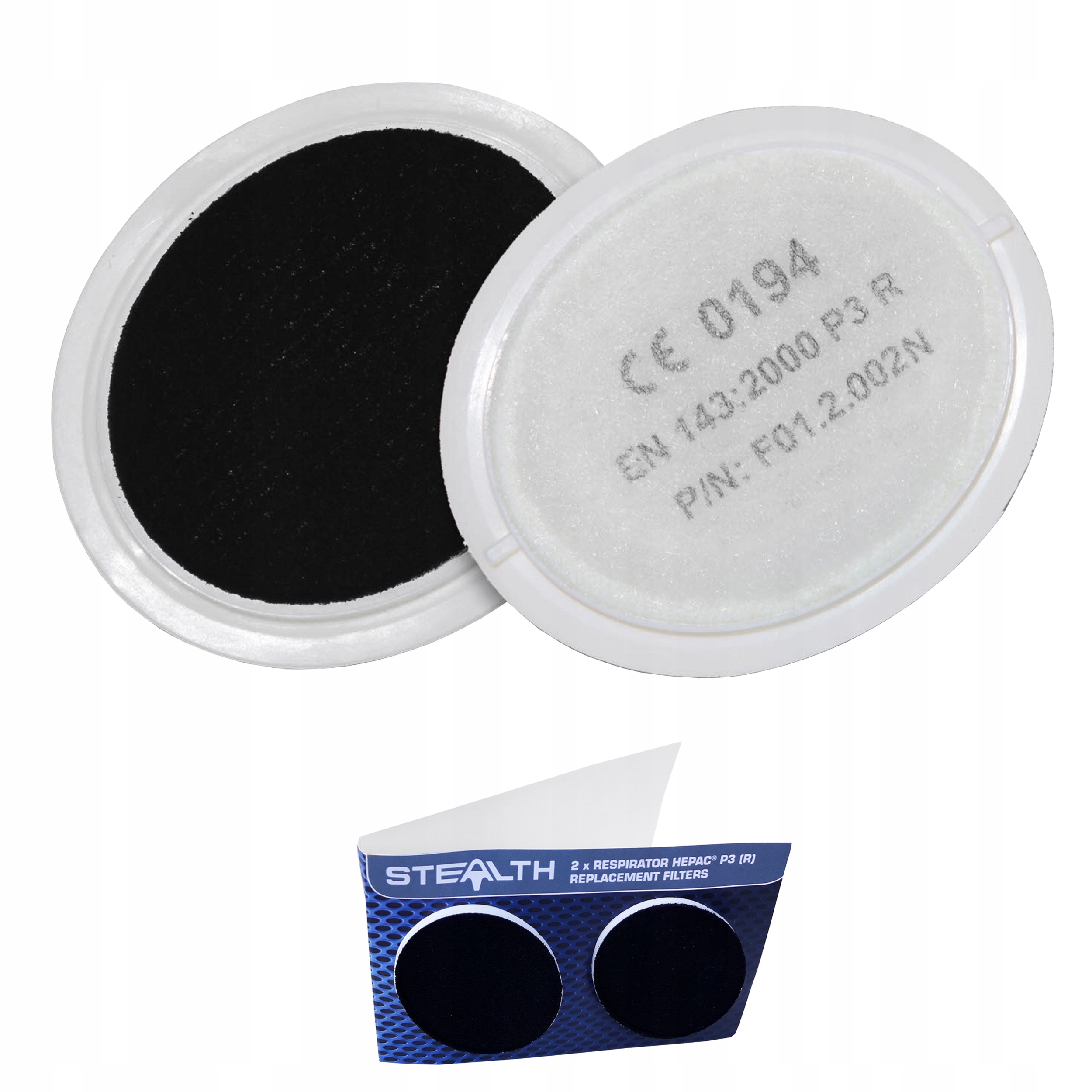 Uhlíkové filtre pre polomasku STEALTH P3 HEPAC SET