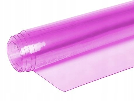 Priehľadná fólia 0,5 mm PVC ružová 1,4 m2