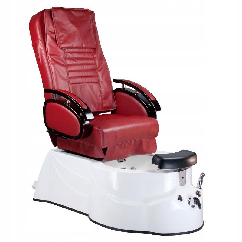 Pedikérske kreslo s masážou BR-3820D Burgundsko
