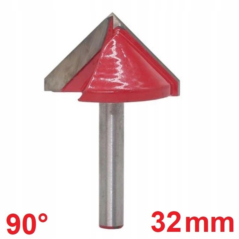 Rezačka z tvrdokovu 3D rezná stopka 32 mm, 90 stupňov, 6 mm