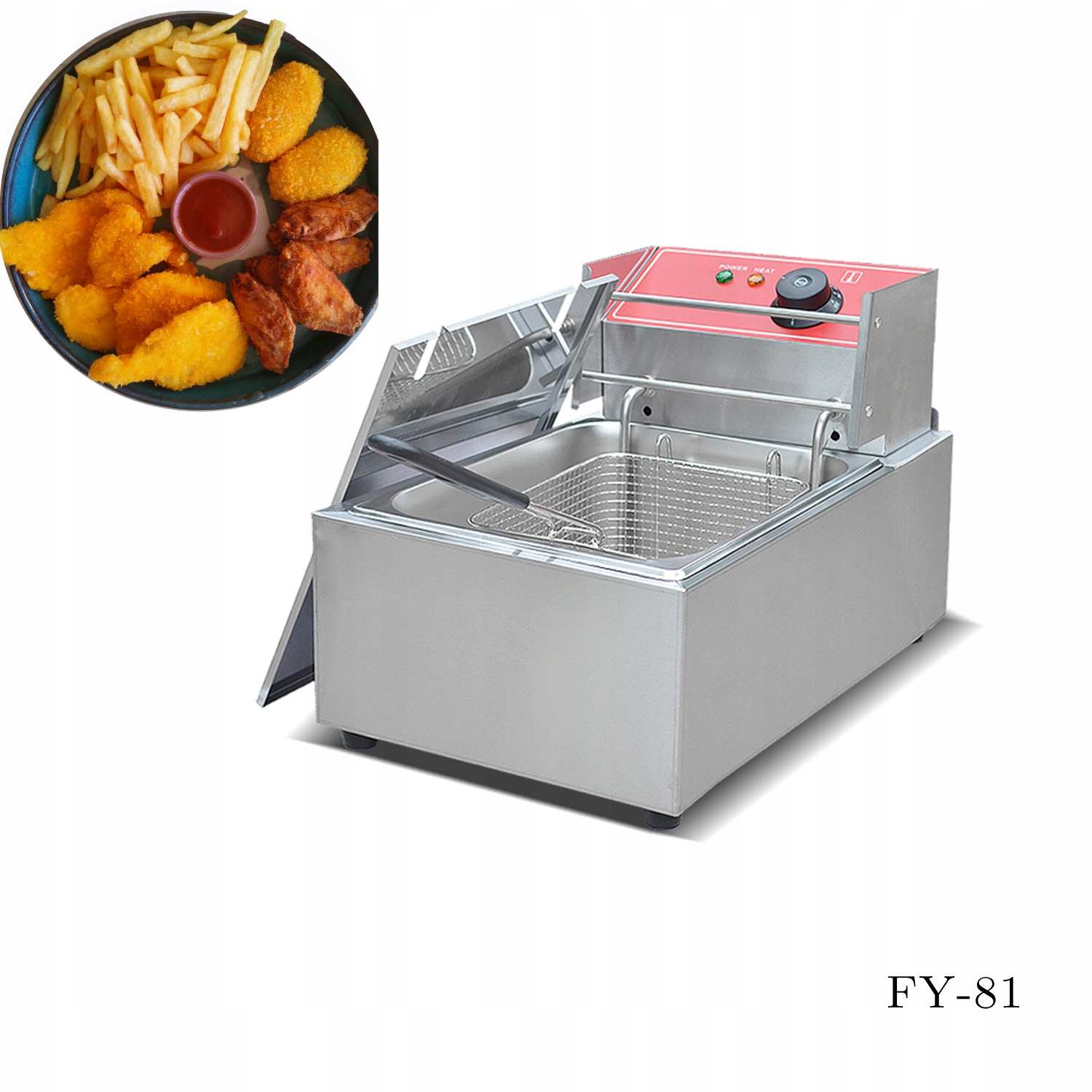 Jednokomorová fritéza Cukus FY-81 6l 2500W