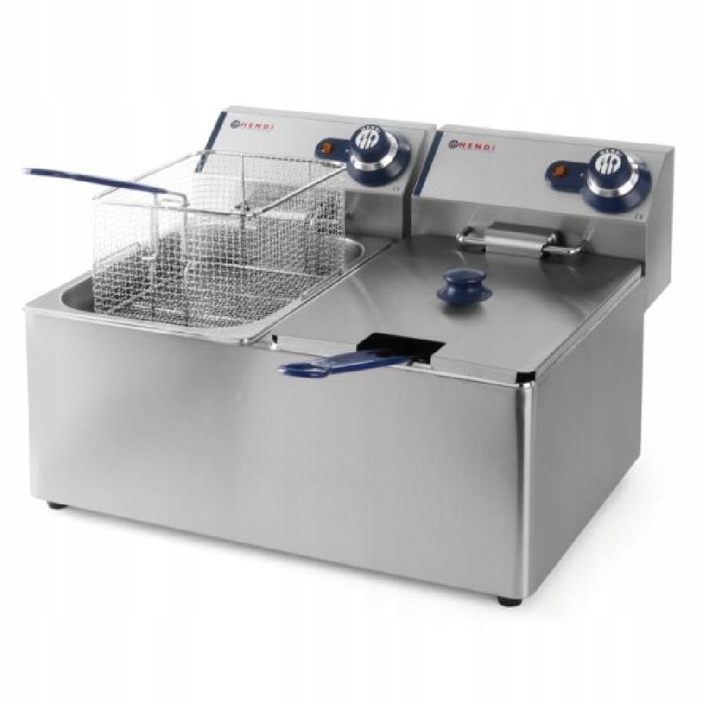 Elektrická fritéza, kapacita 2x8 l Blue Line HENDI