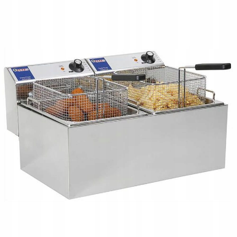 Elektrická fritéza, kapacita 2x8 l Mastercook HENDI