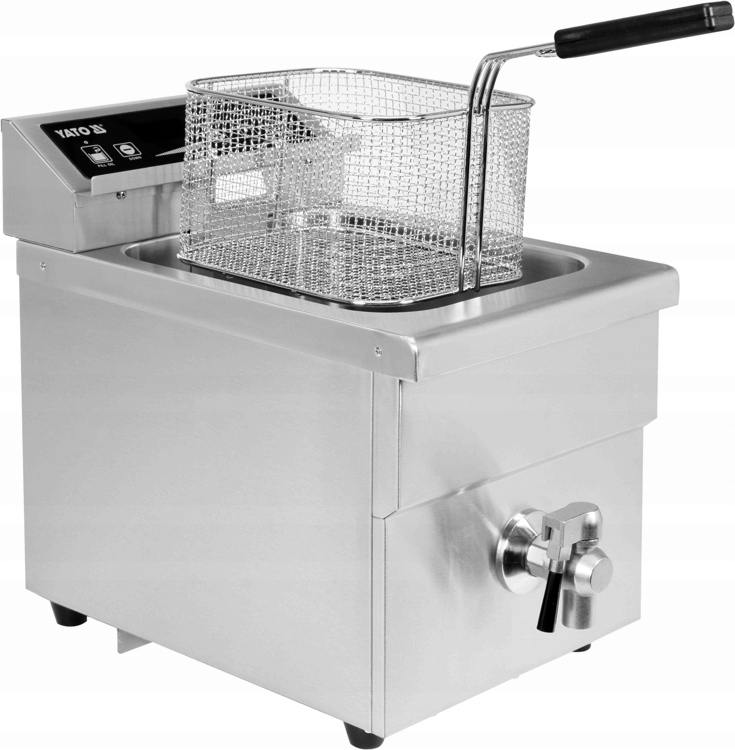 Indukčná fritéza s kohútikom 10 litrov l l.